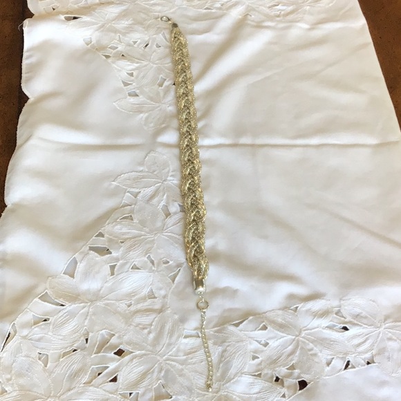 Fancy Silver Plate, Large Braided Necklace - Picture 6 of 7